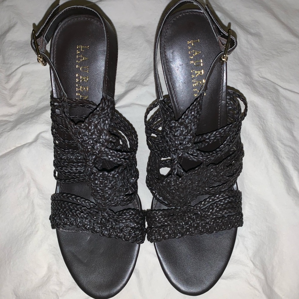 Lauren Ralph Lauren Holleen leather Sandal size 10